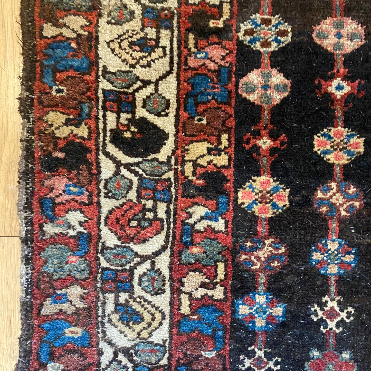 Vintage Rug, 4' 5 x 6' 10 Red Orange