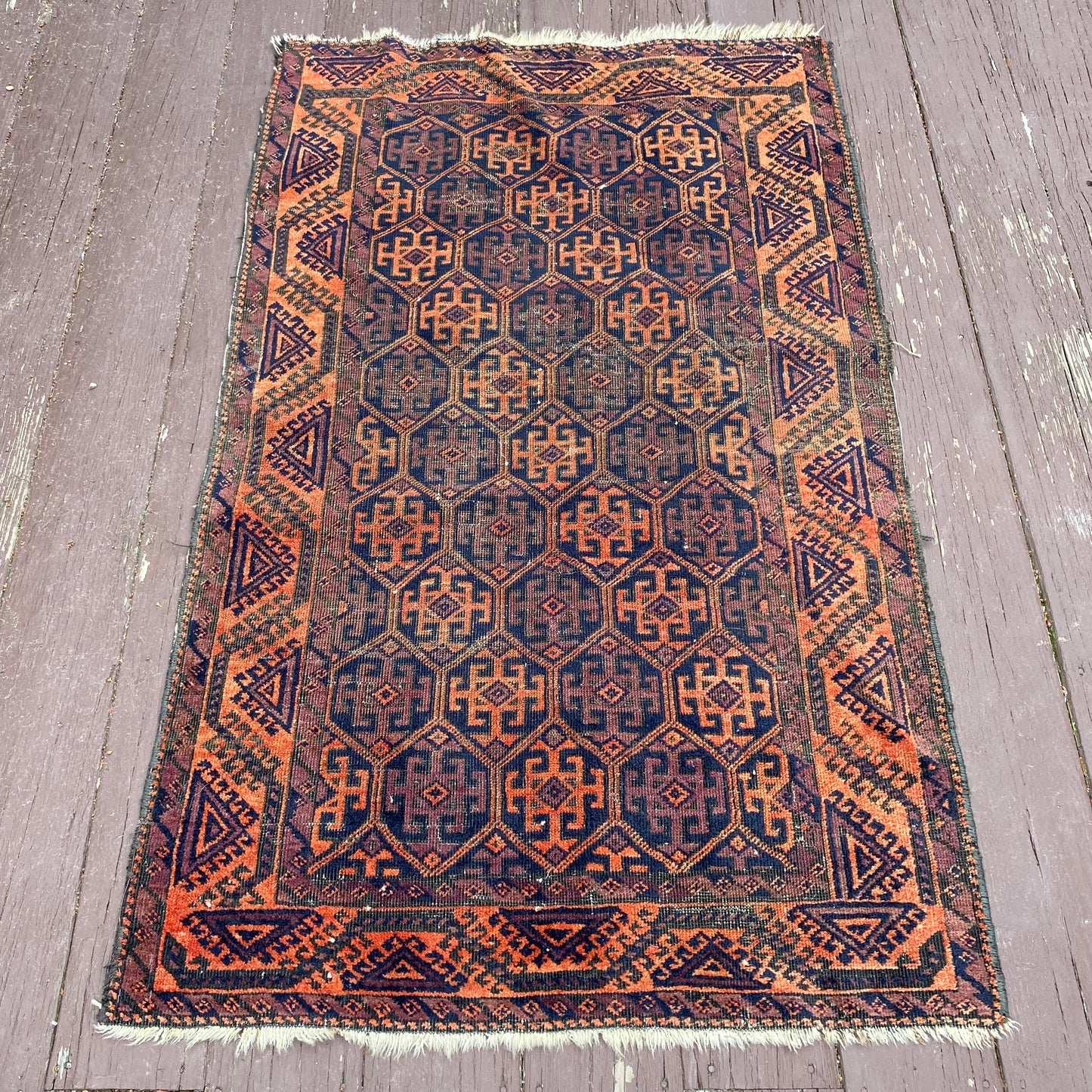 Vintage Rug, 2' 10 x 4' 8 Blue