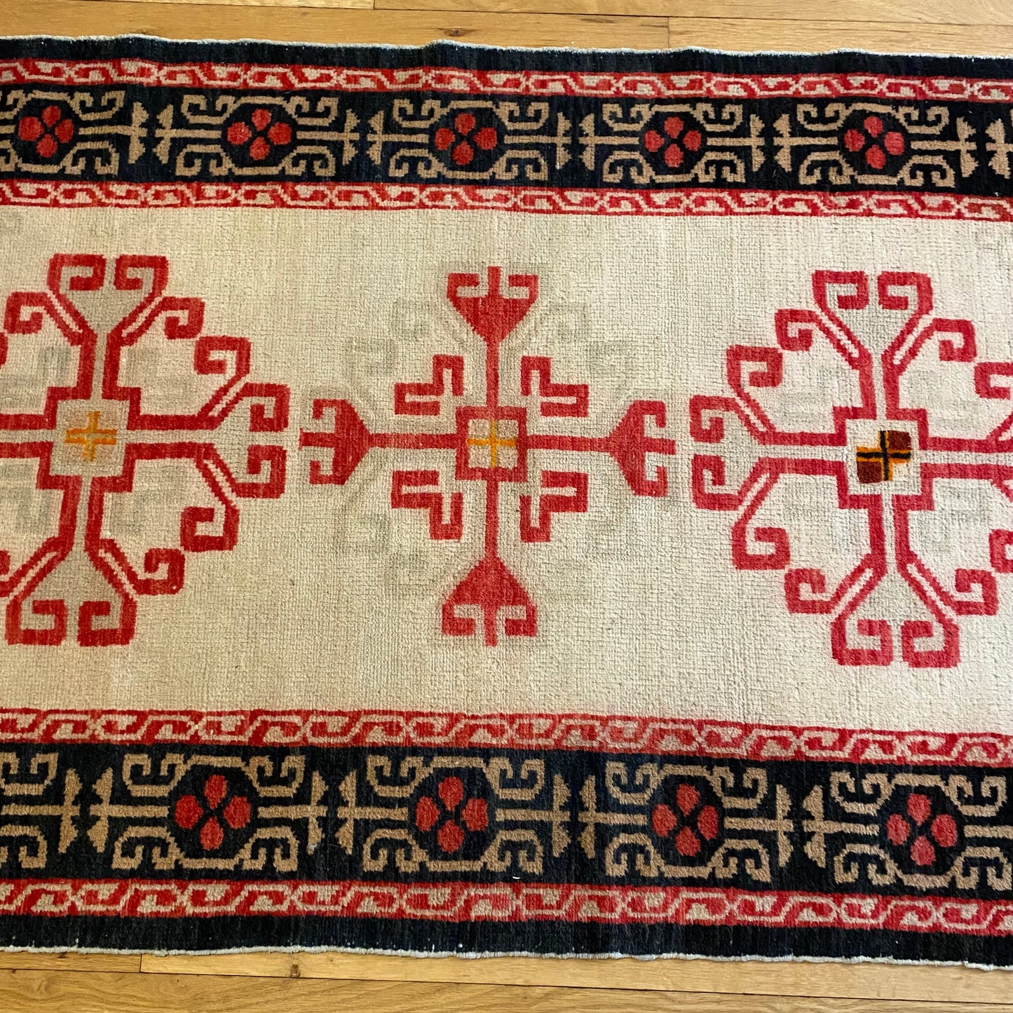 Vintage Tibet Rug, 3' 1 x 5' 9 Cream