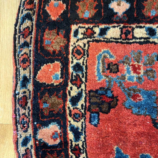 Vintage Rug, 2' x 2' 6 Pink