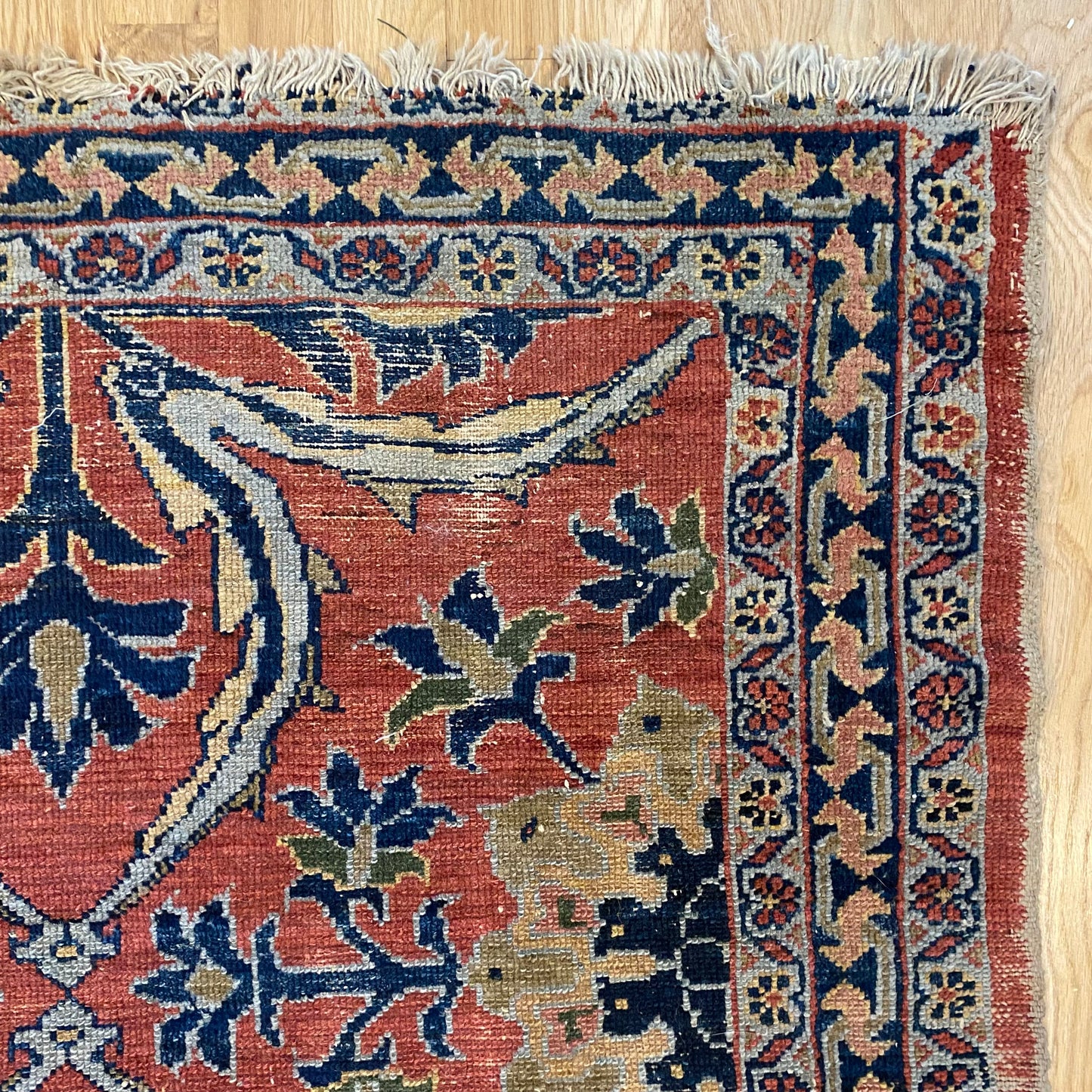 Vintage Rug, 3' 4 x 5' 6 Pink