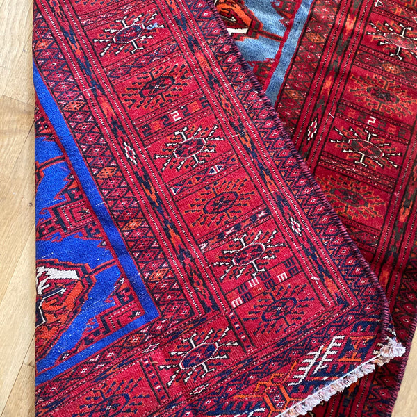 Vintage Rug, 3' x 4' Blue