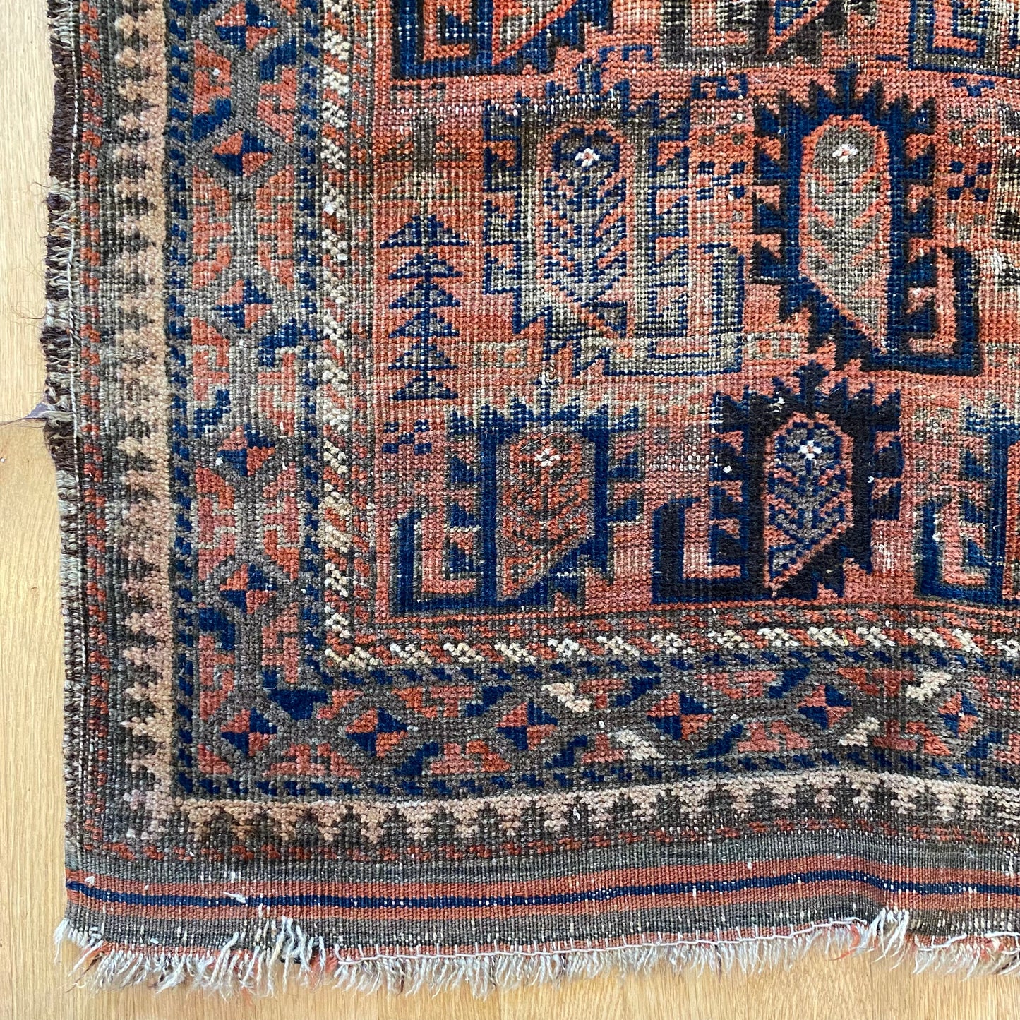 Antique Rug, 2' 10 x 5' 4 Brown
