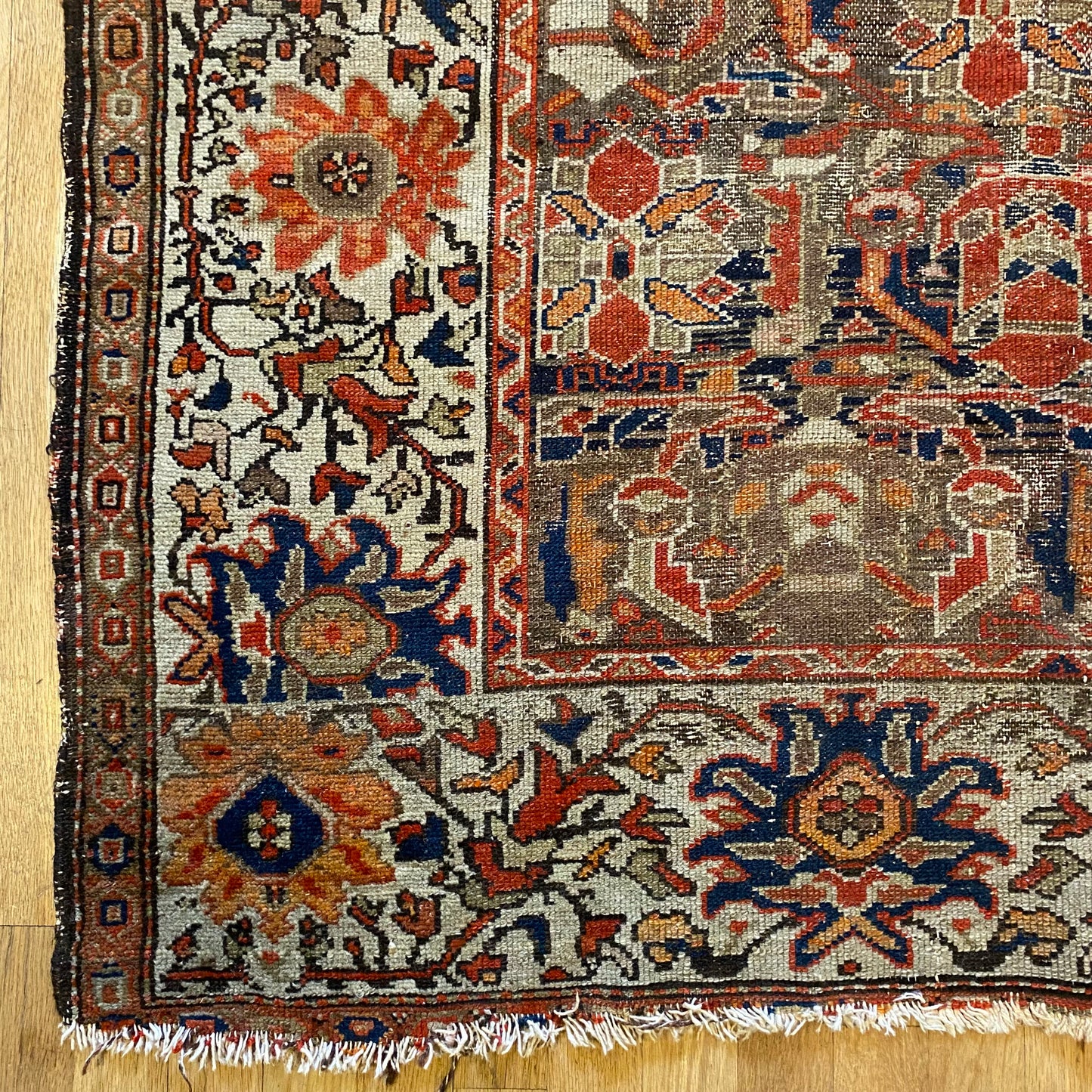 Vintage Rug, 4' 4 x 6' Brown