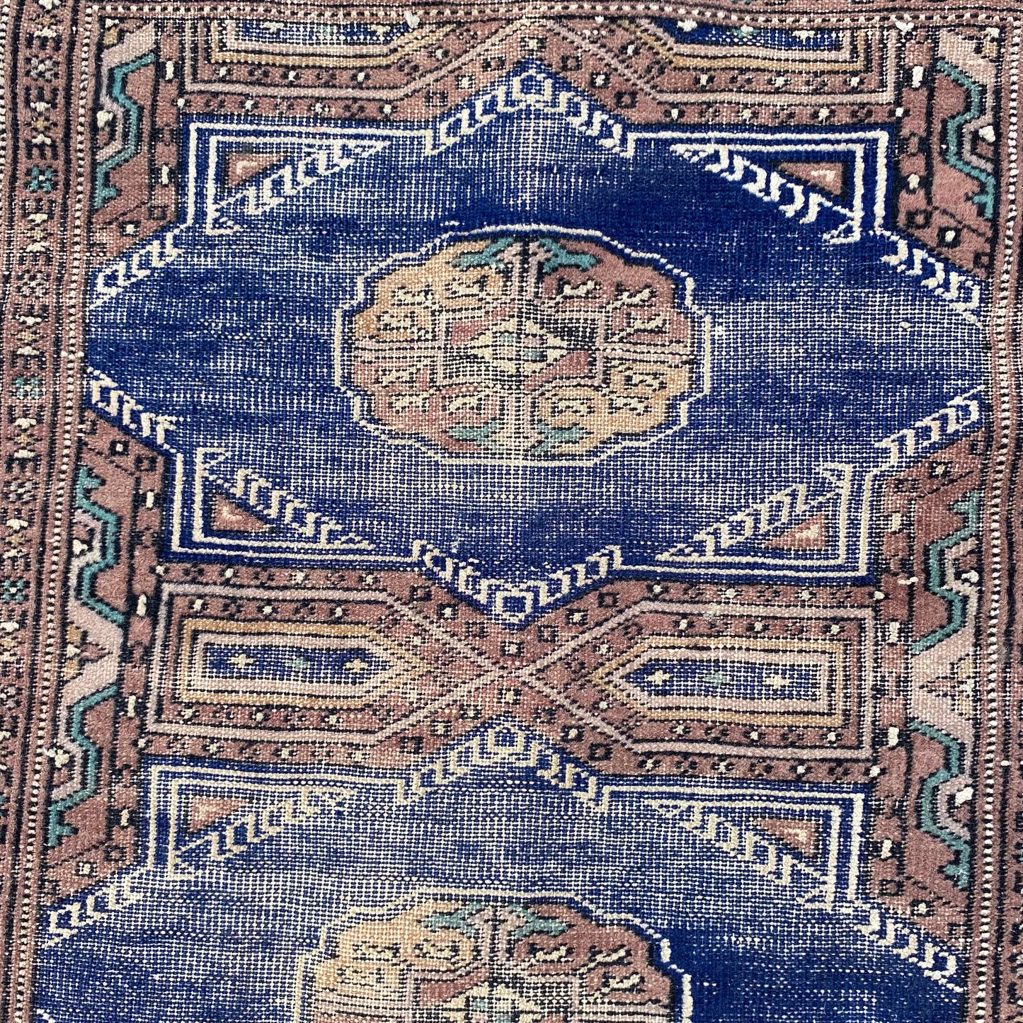 Vintage Rug, 2' 7 x 9' 11 Blue
