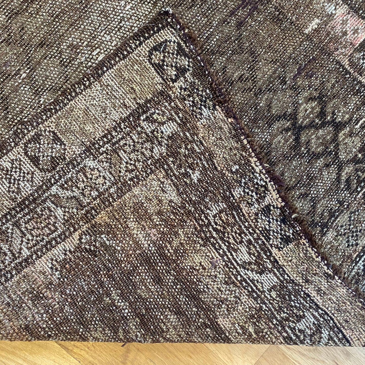 Vintage Rug, 3' 3 x 6' 2 Brown