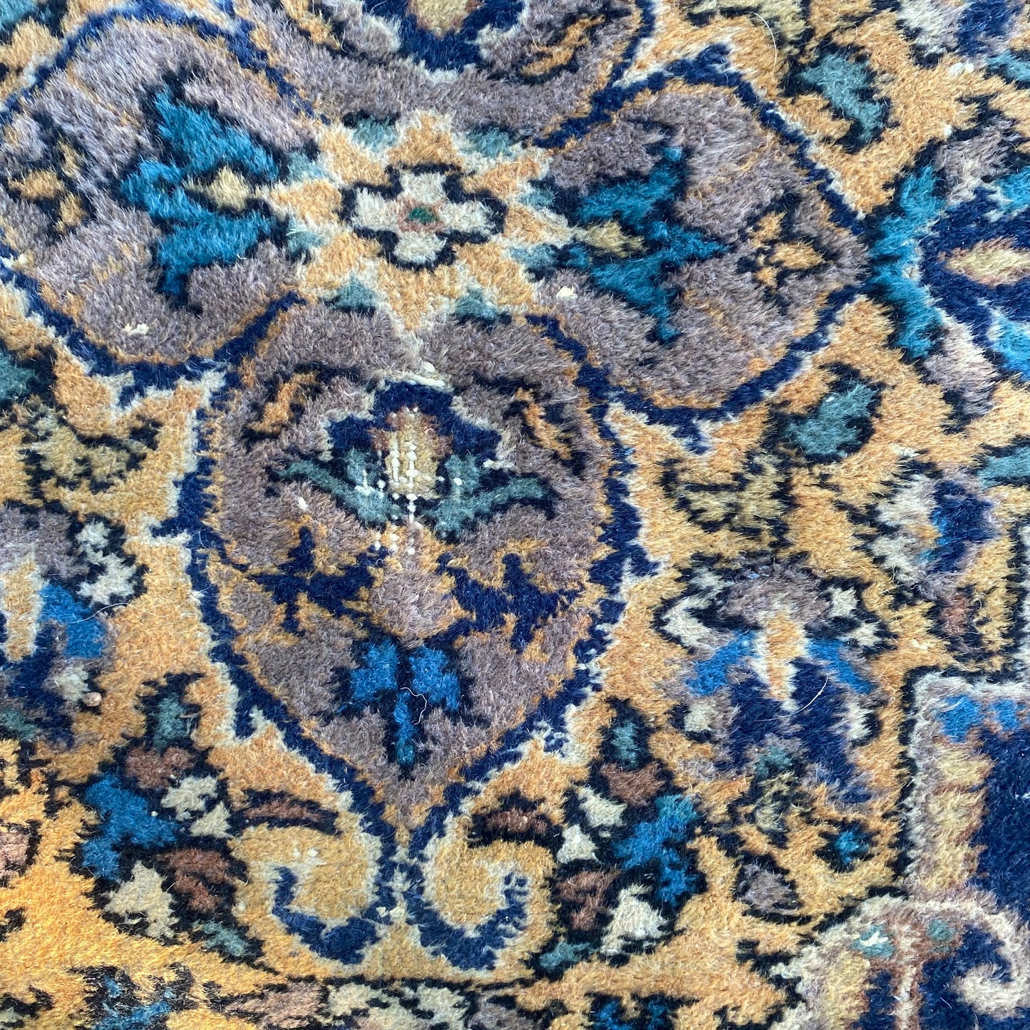 Vintage Rug, 3' 10 x 7' Blue