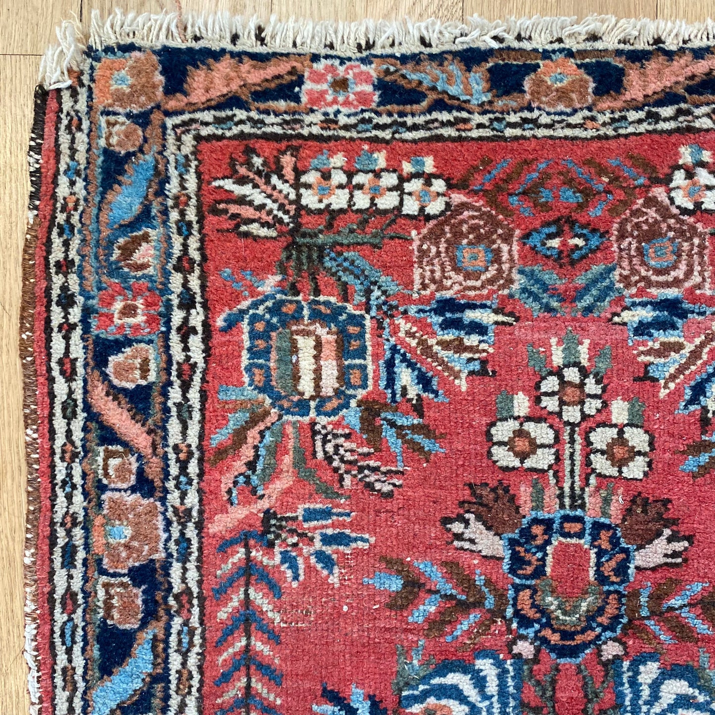 Vintage Rug, 2' x 3' Red
