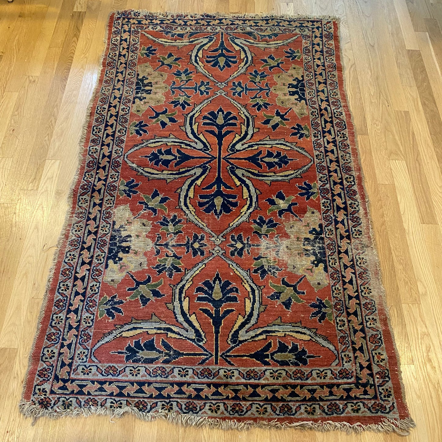 Vintage Rug, 3' 4 x 5' 6 Pink