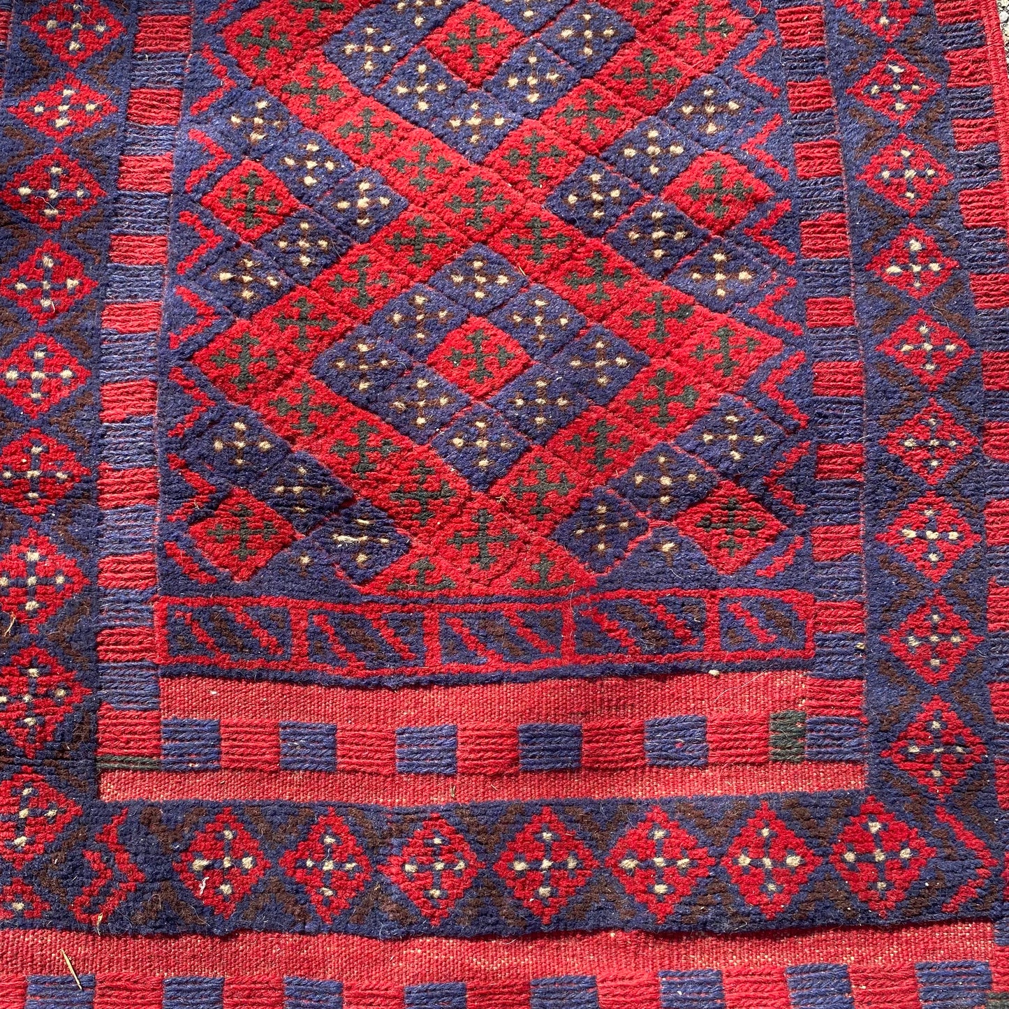 Vintage Rug, 2' 2 x 9' 2 Blue
