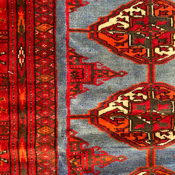 Vintage Rug, 3' x 4' Blue