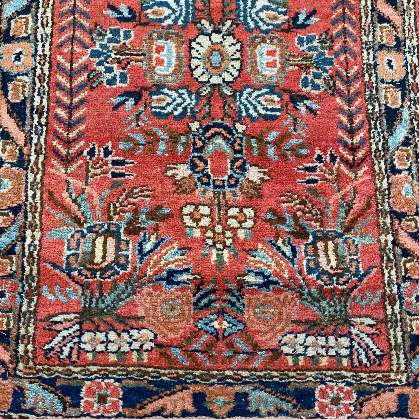 Vintage Rug, 2' x 3' Red