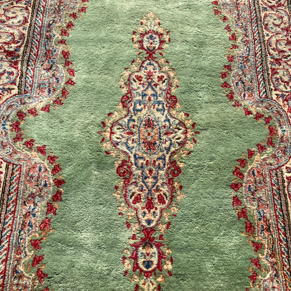 Vintage Rug, 4' 2 x 7' Green