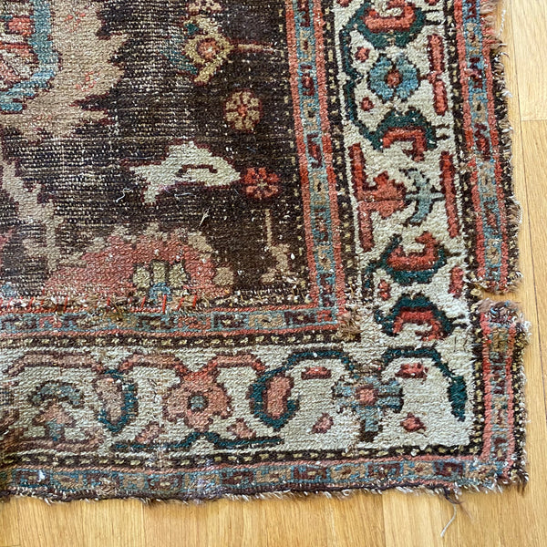 Vintage Rug, 3' 5 x 7' 6 Brown