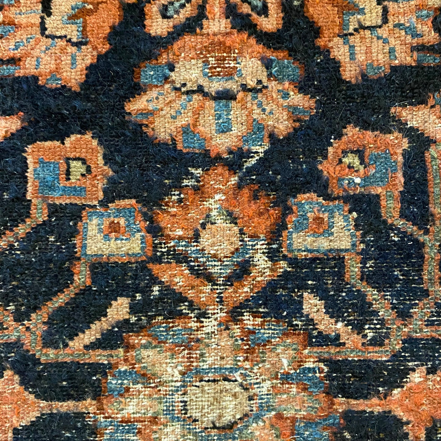 Vintage Rug, 2' 9 x 3' 10 Blue