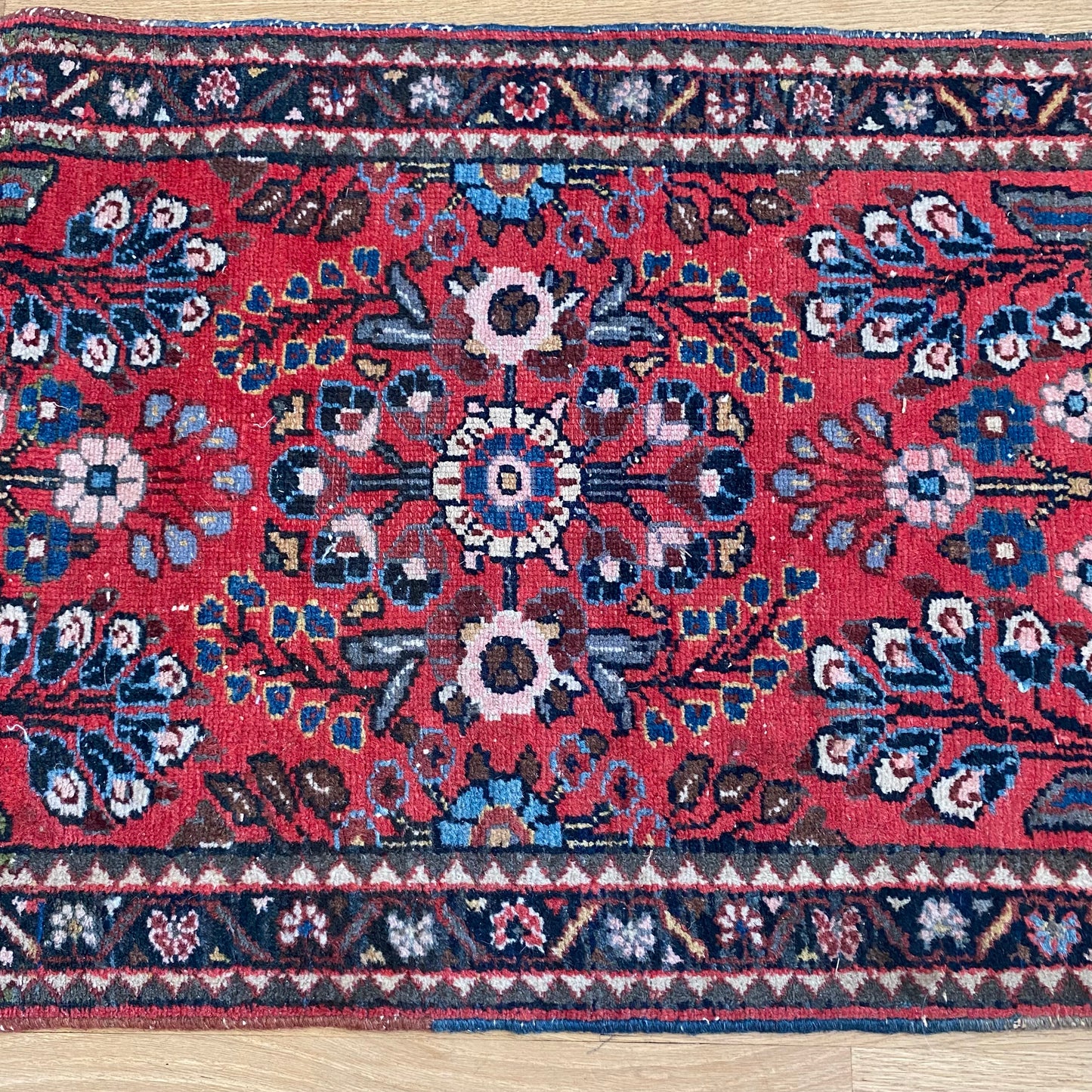 Vintage Rug, 1' 11 x 3' Red