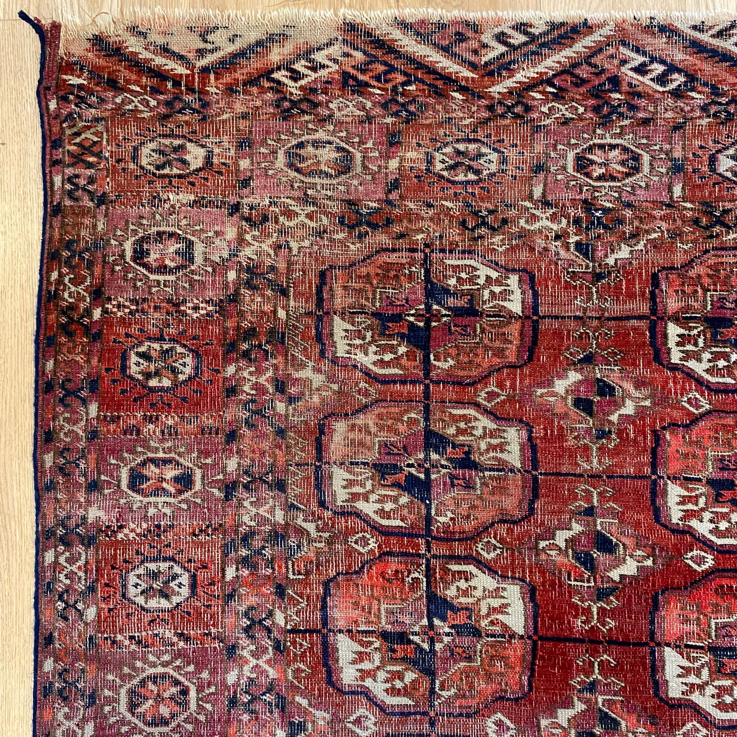 Vintage Rug, 3' 9 x 4' 4 Red