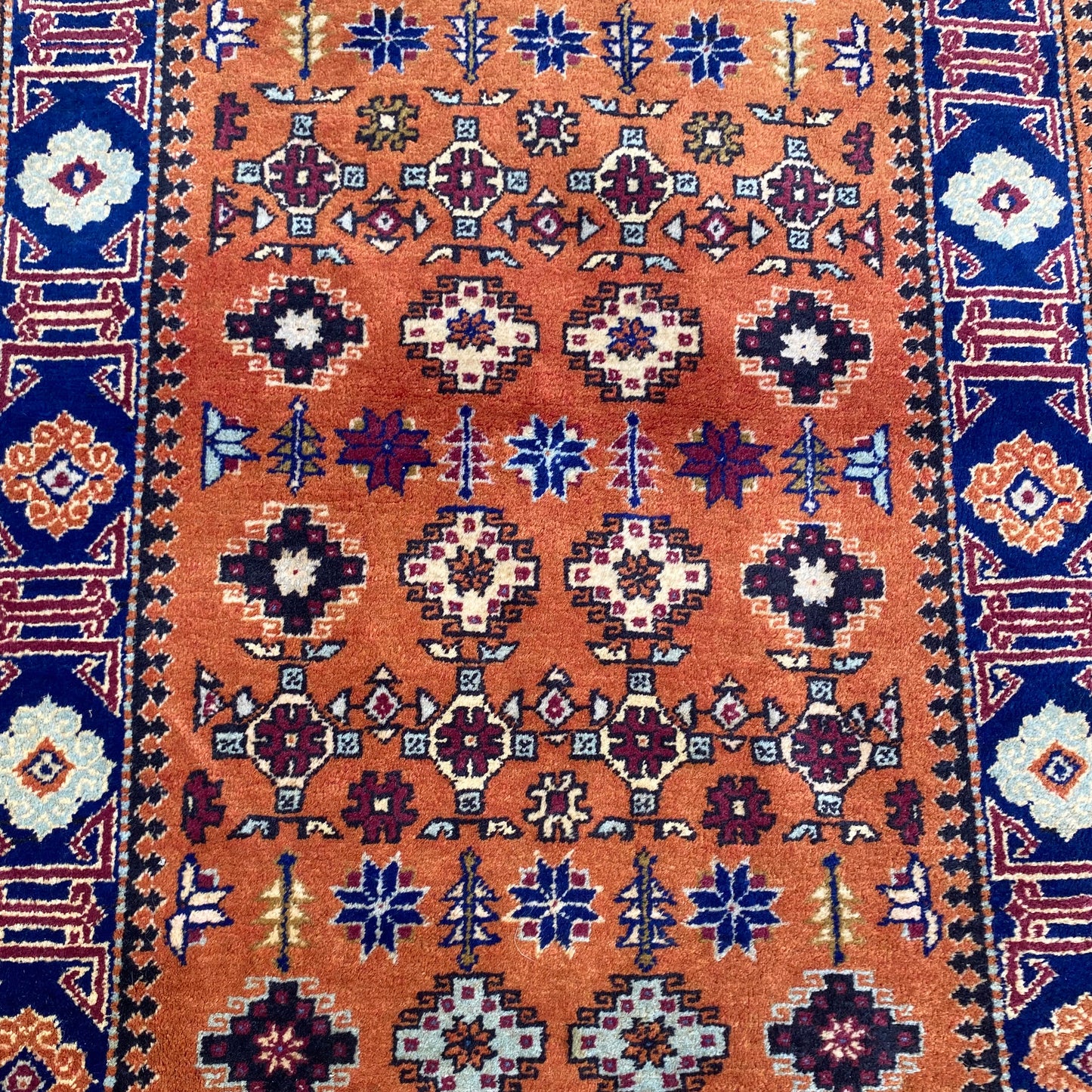 Vintage Rug, 2' 6 x 4' 2 Orange Brown