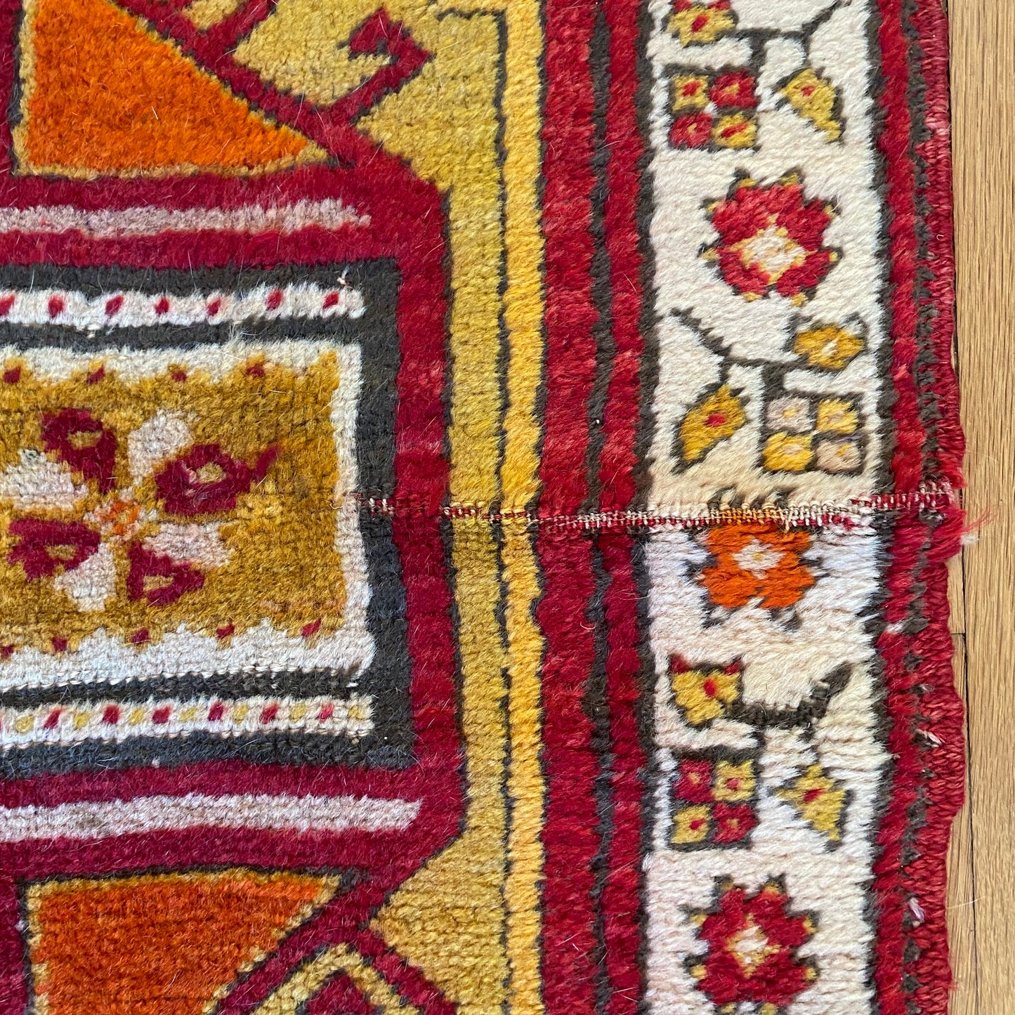 Vintage Rug, 3' 6 x 6' 1 Red Turkish