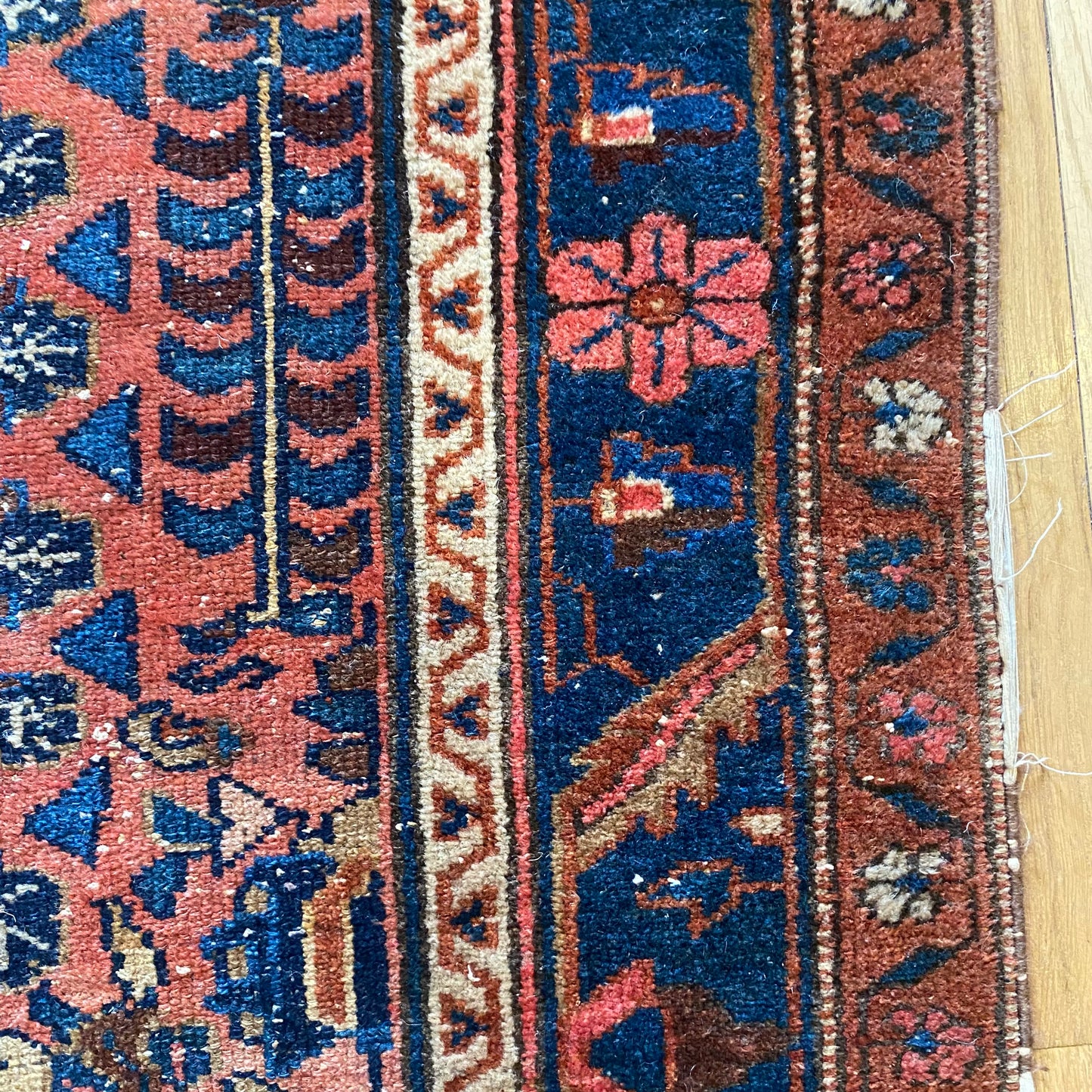 Persian Lilihan Rug, 3' 7 x 6' 7 Pink Vintage