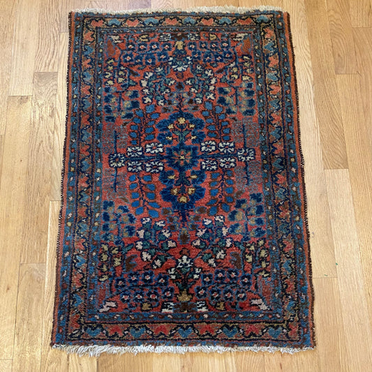 Vintage Rug, 1' 11 x 2' 8 Rose
