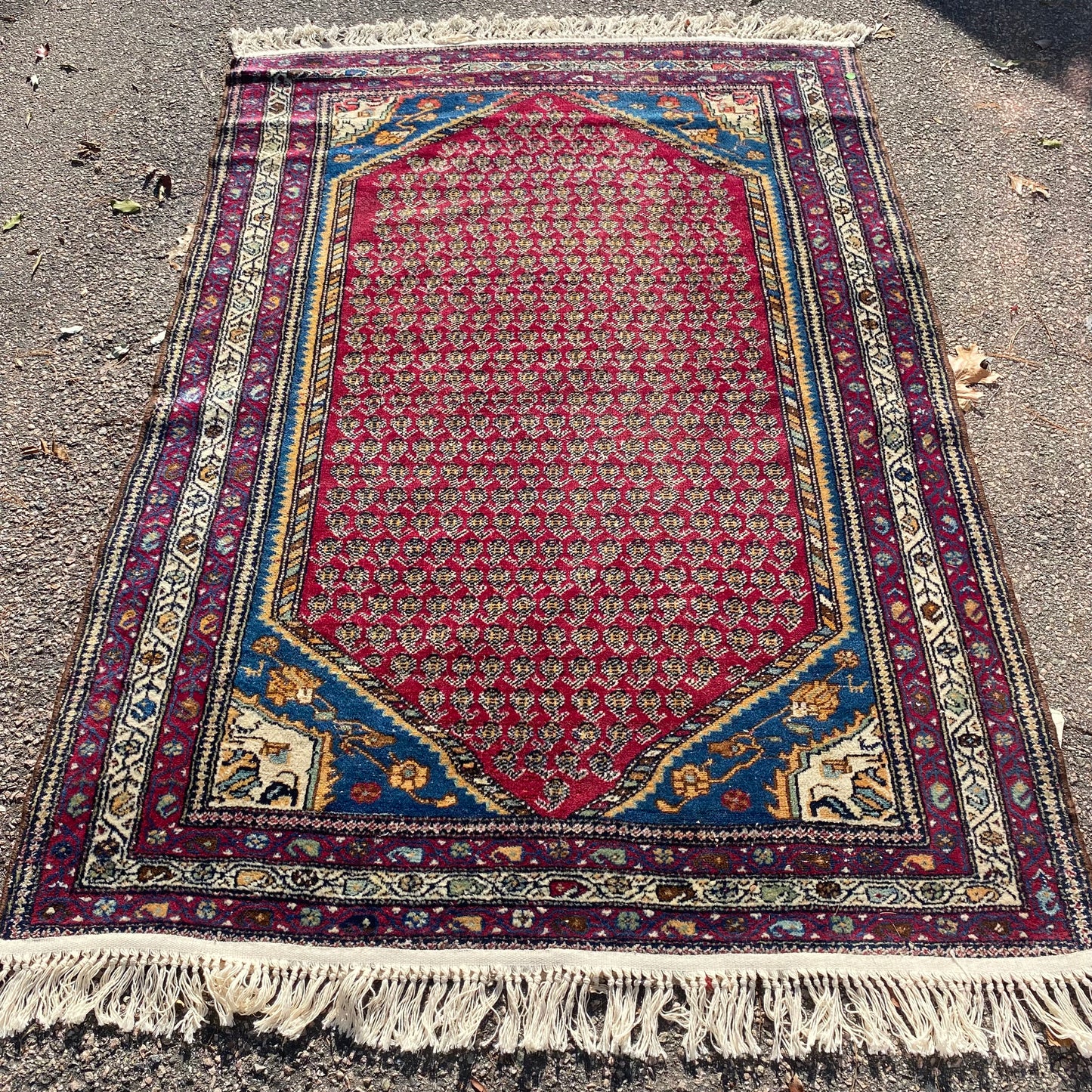 Vintage Rug, 4' 5 x 7' 2 Red