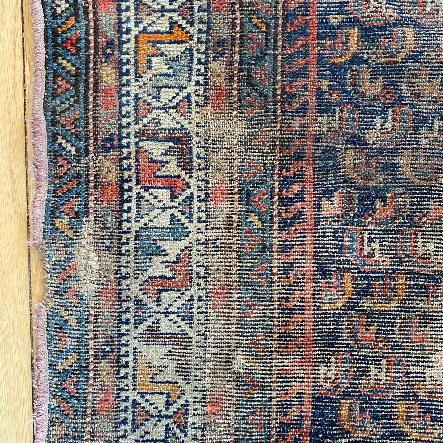 Persian Malayer Rug, 3' 9 x 6' 1 Blue Vintage