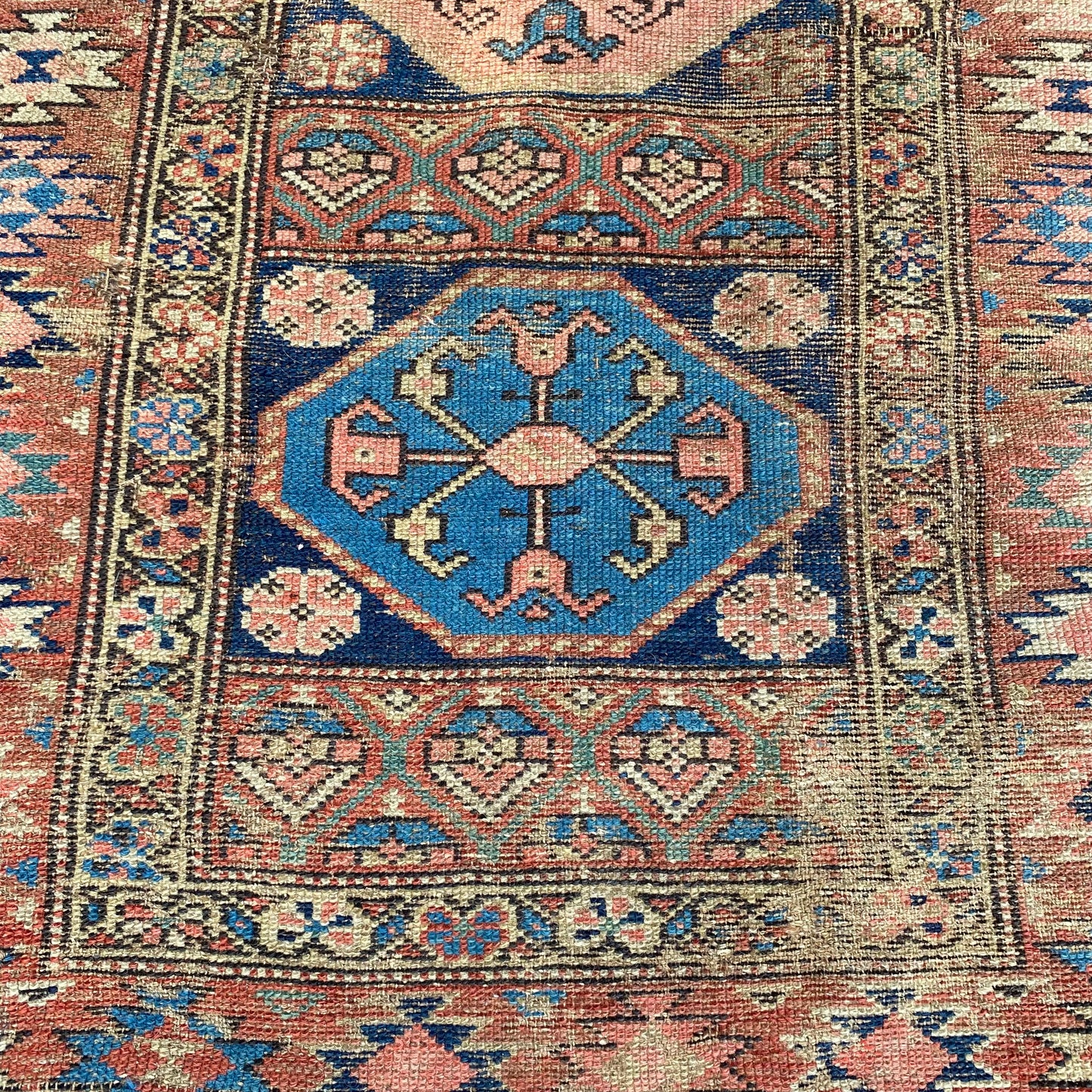 Antique Rug, 3' 1 x 4' 8 Blue
