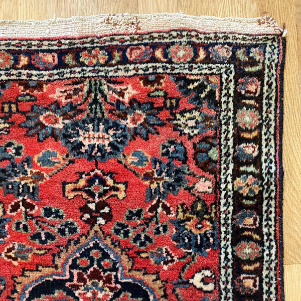 Vintage Rug, 1' 11 x 2' 11 Pink