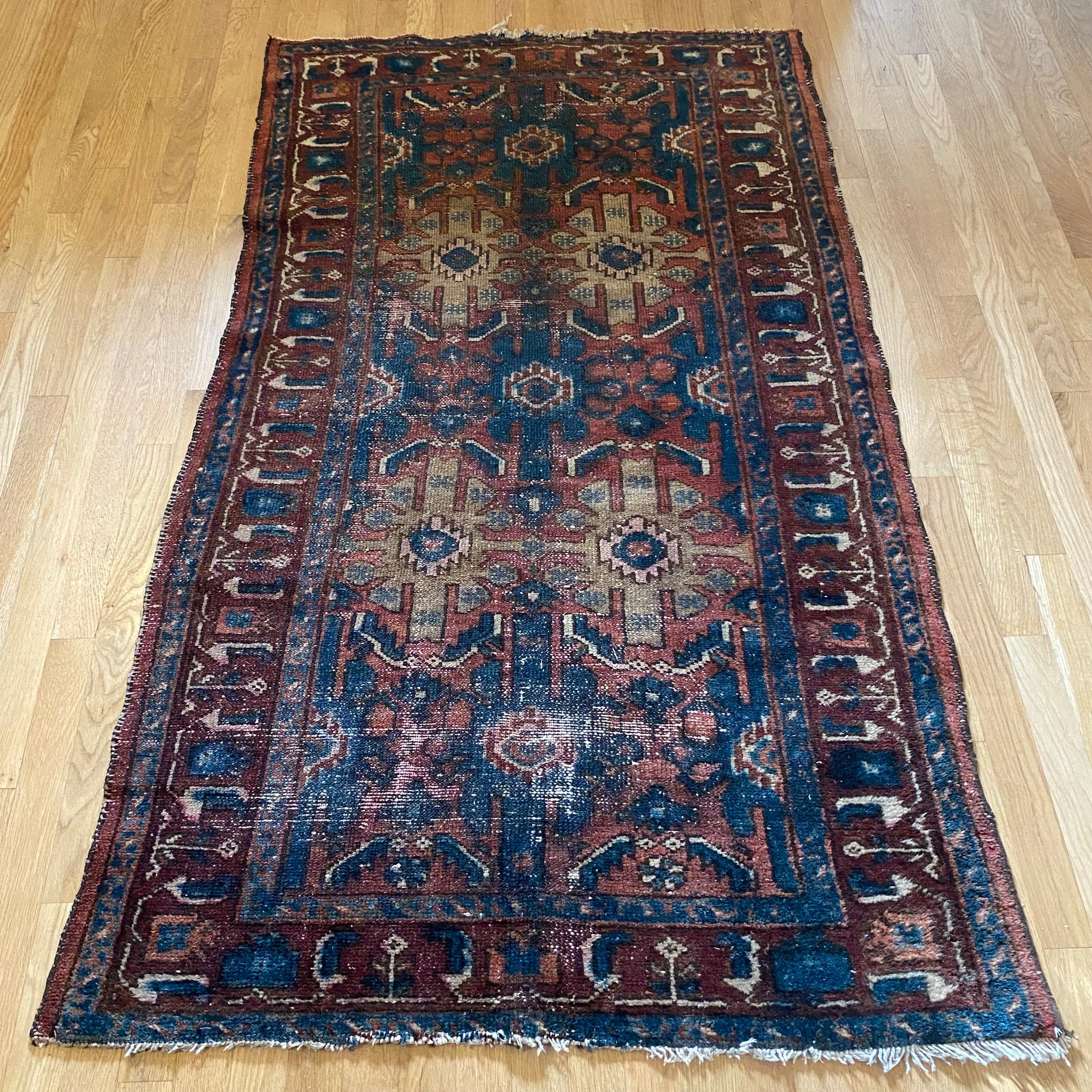 Vintage Rug, 3' 6 x 5' 11 Blue