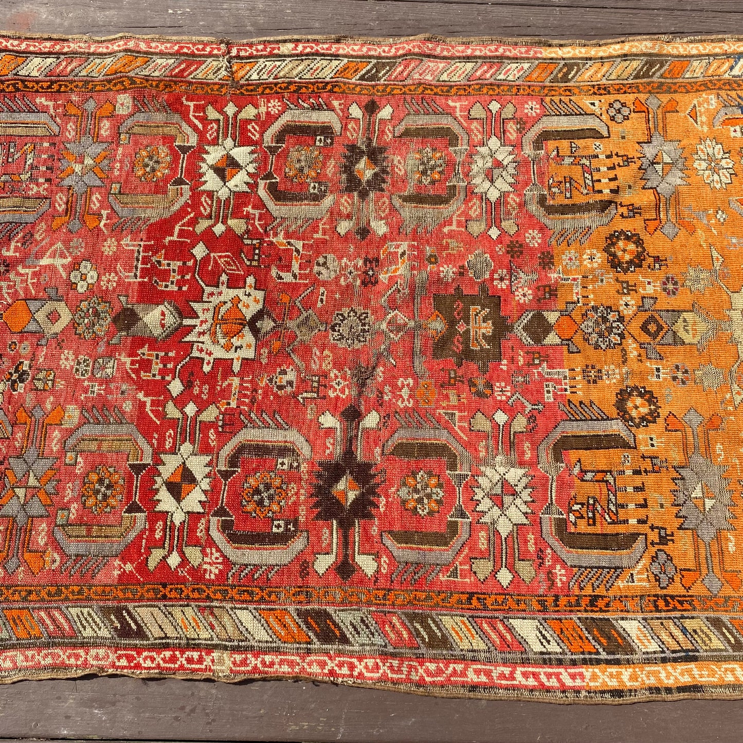 Vintage Rug, 3' 10 x 6' Orange