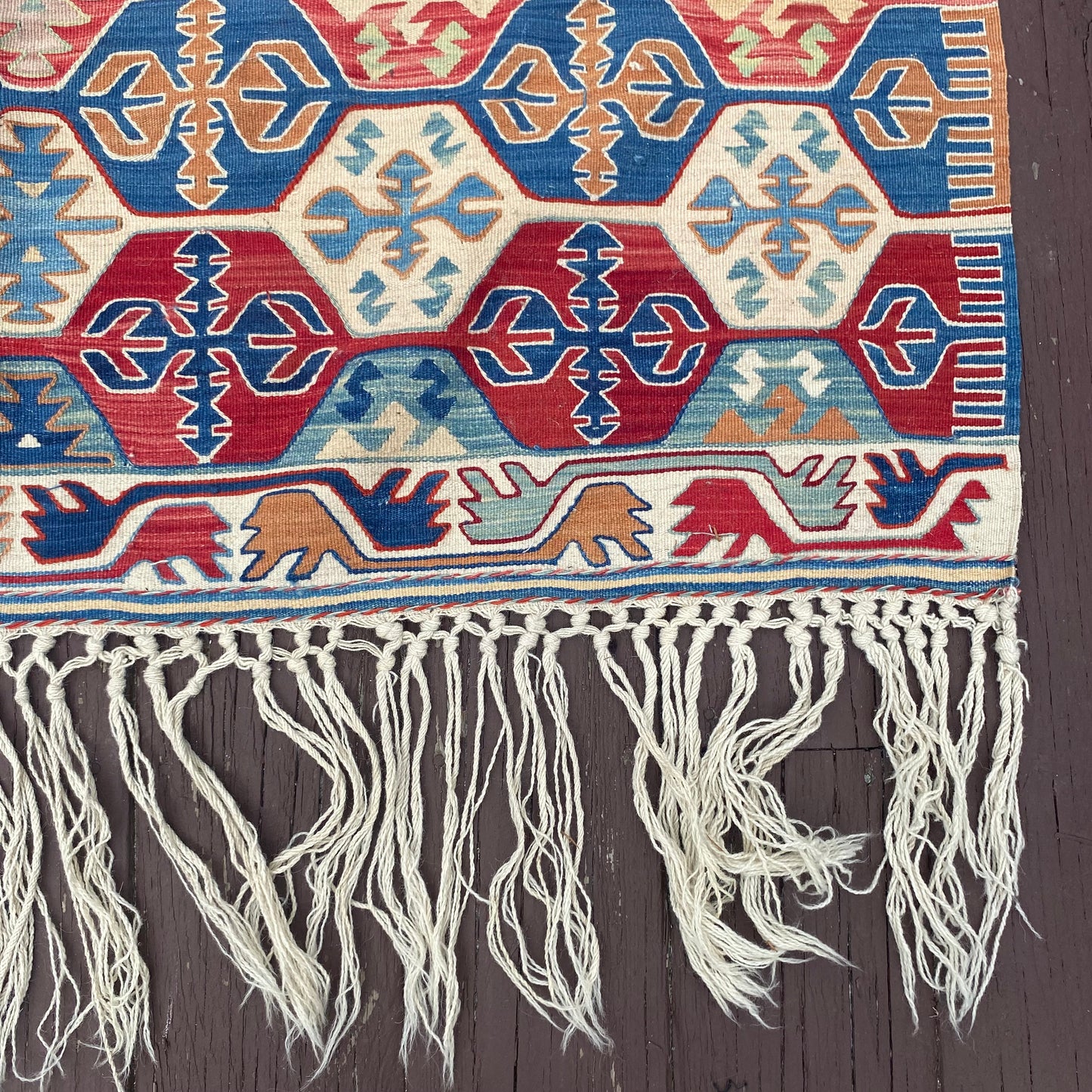 Vintage Rug, 3' 9 x 6' White