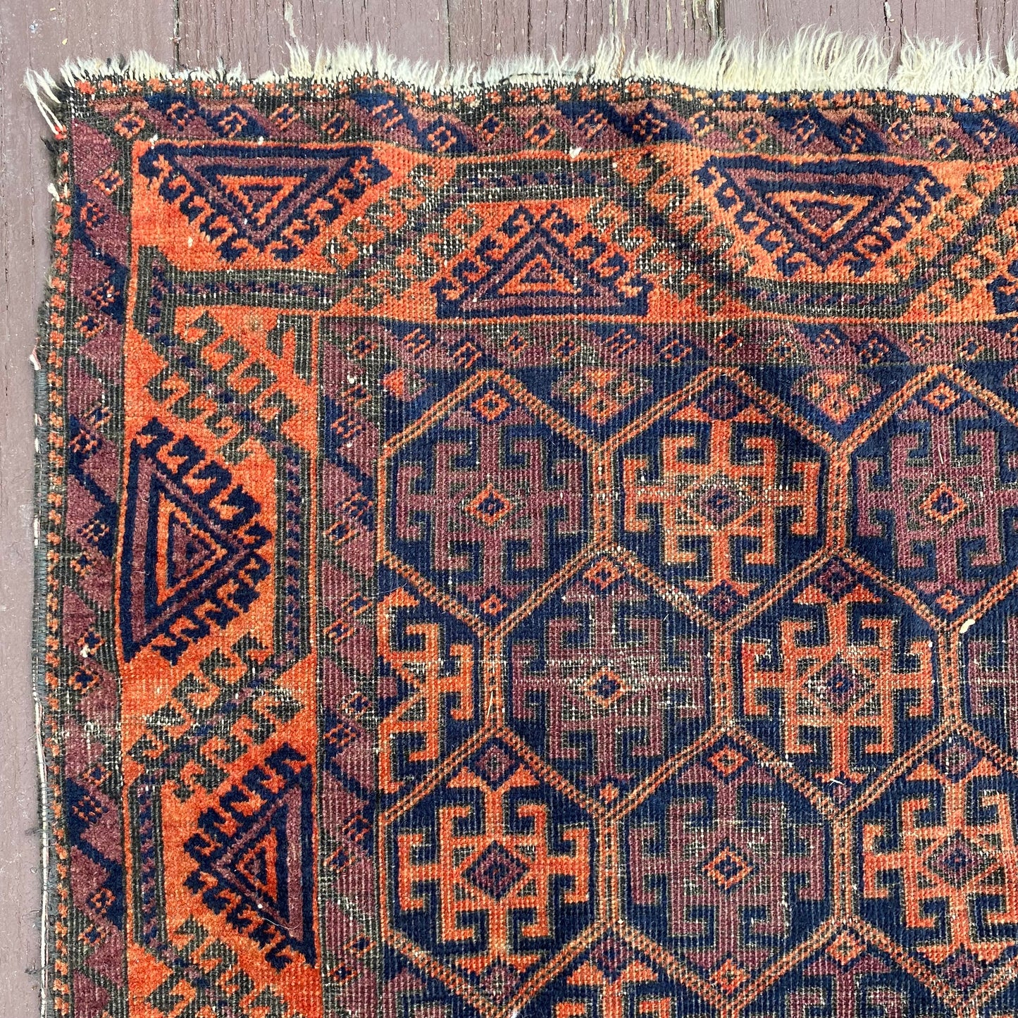 Vintage Rug, 2' 10 x 4' 8 Blue