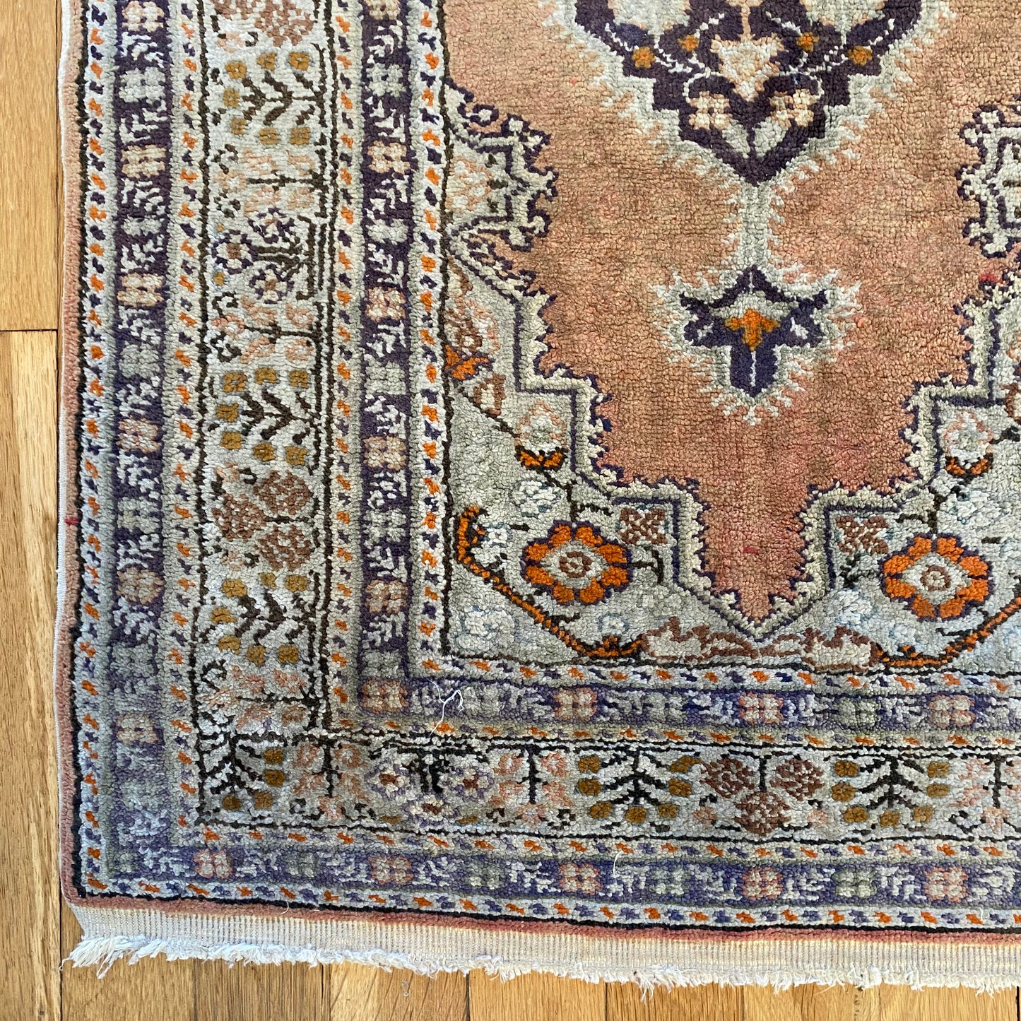 Vintage Rug, 2' x 3' 4 Tan