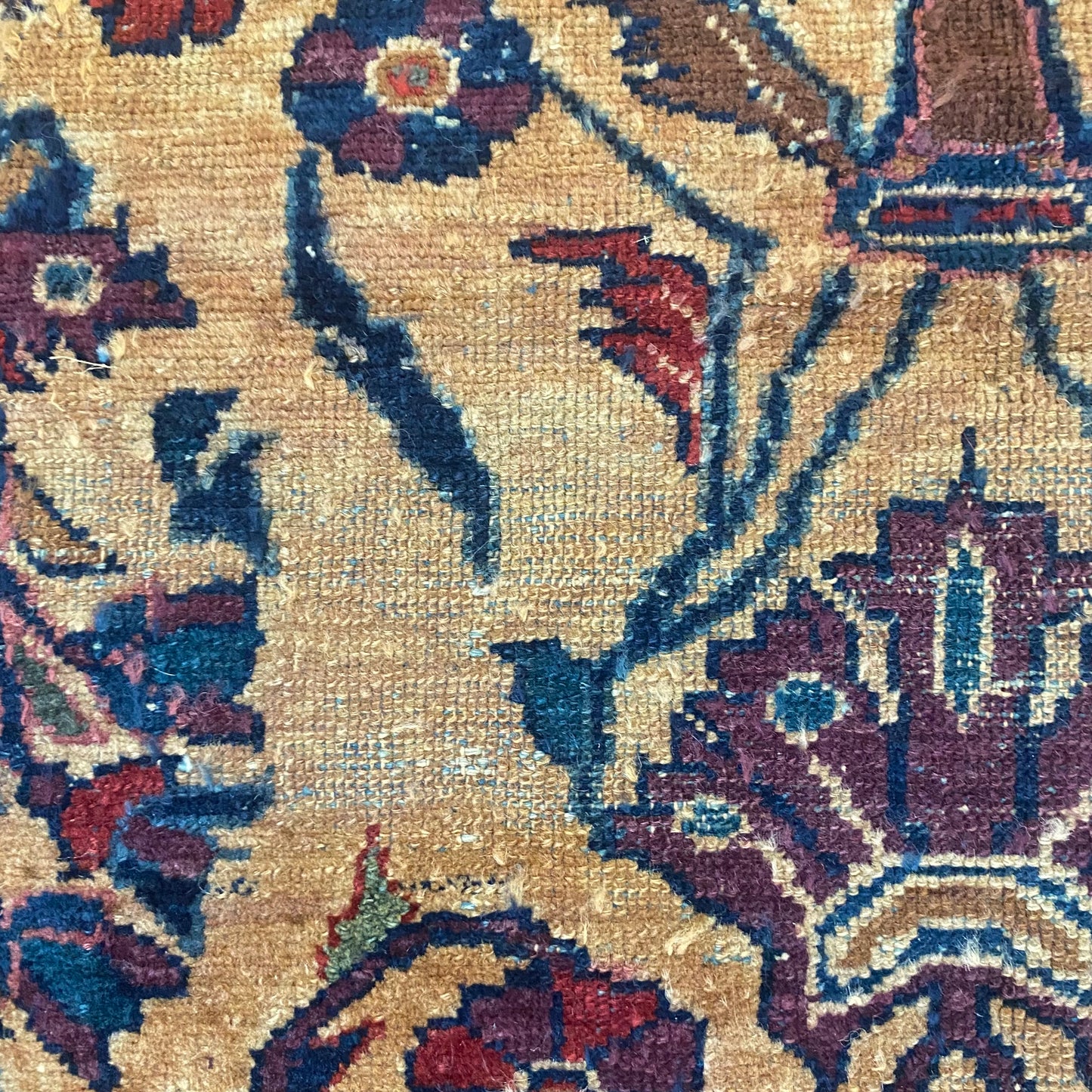 Vintage Rug, 3' 7 x 5' Gold