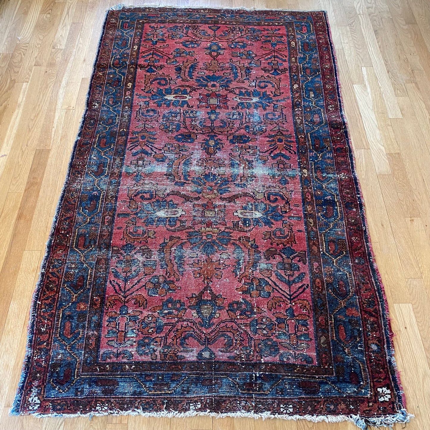 Vintage Rug, 3' 8 x 6' 4 Rose