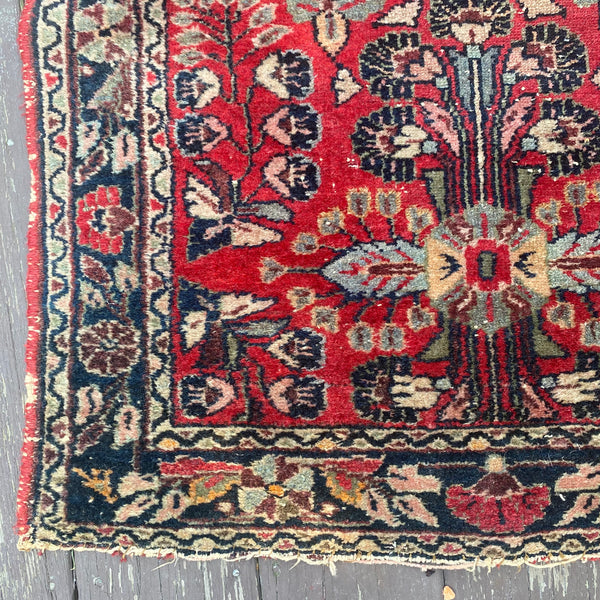 Vintage Rug, 2' 6 x 4' 11 Red