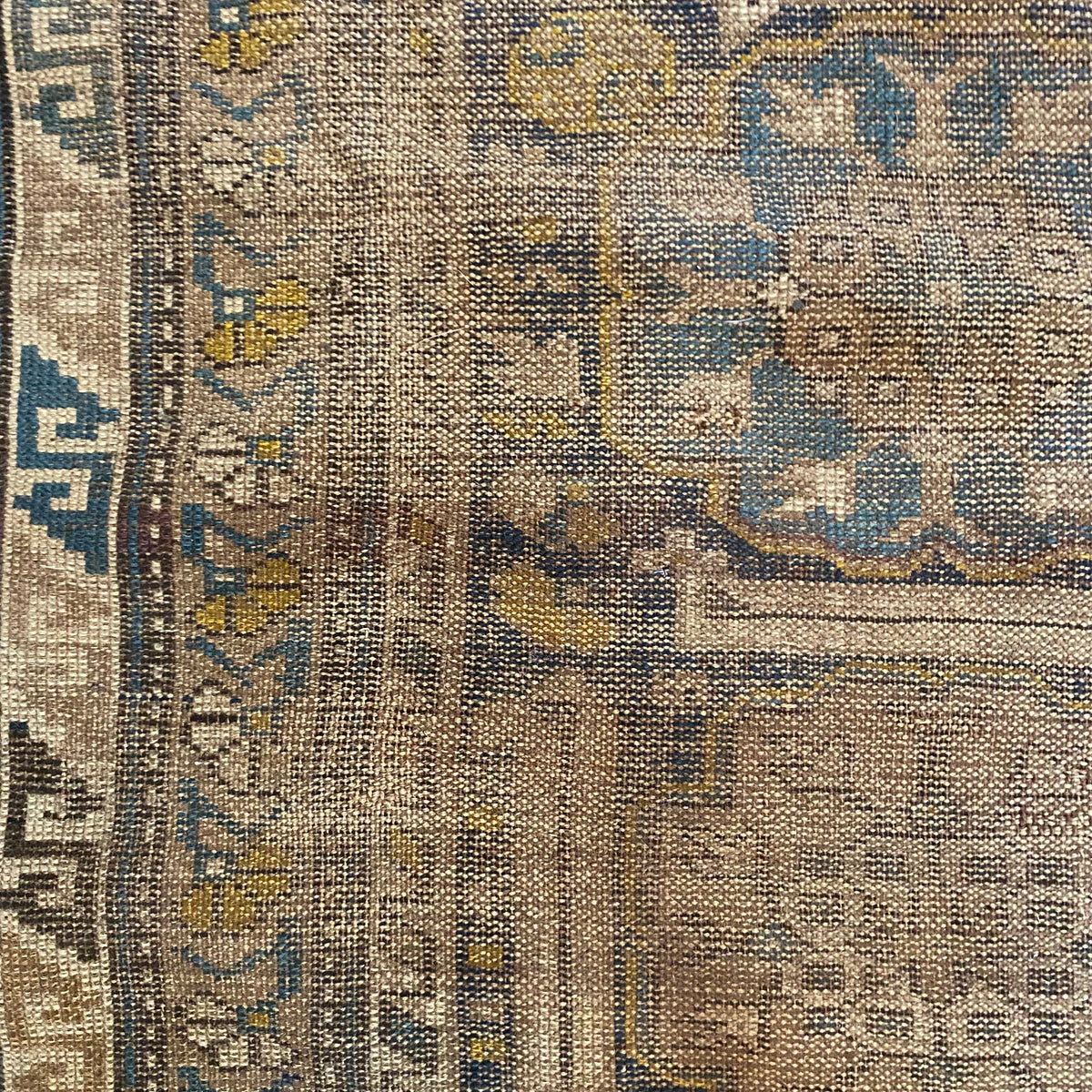 Antique Rug, 3' 9 x 5' 11 Blue Caucasian