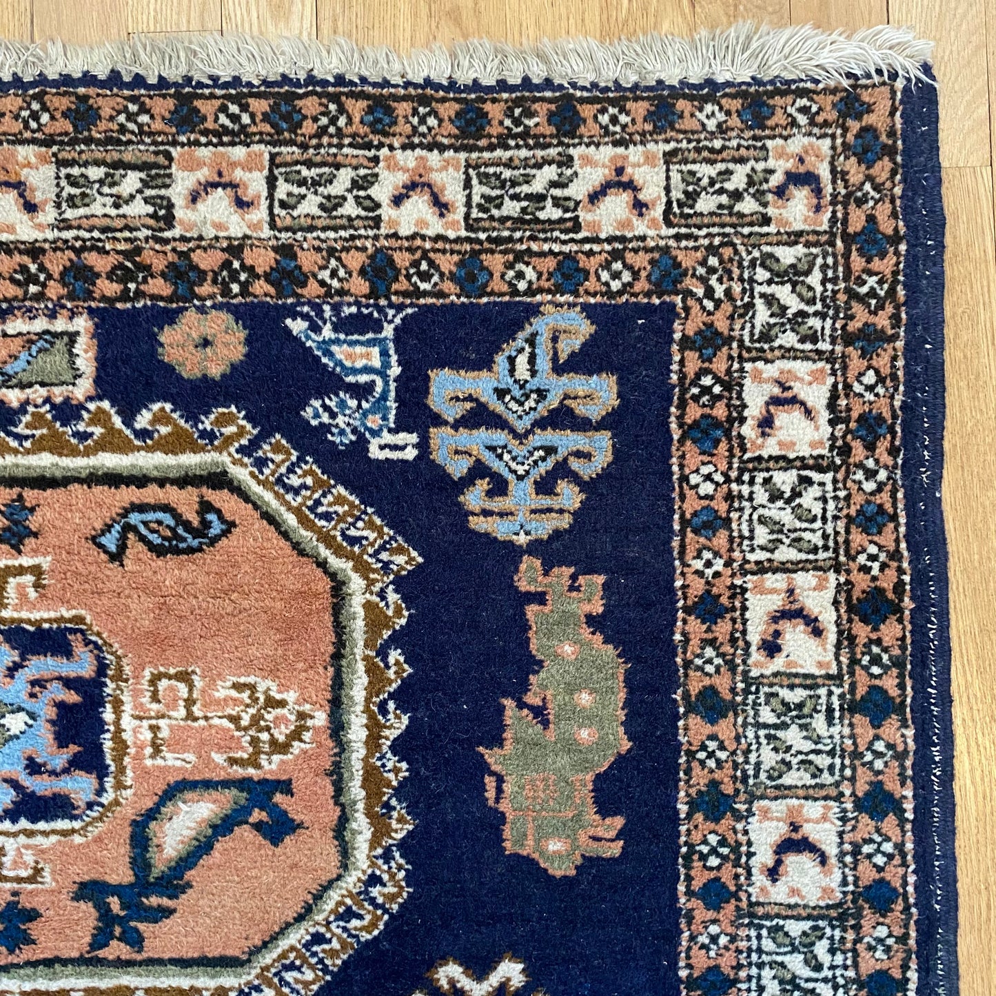 Persian Meshkin, 3' 9 x 5' 4 Blue