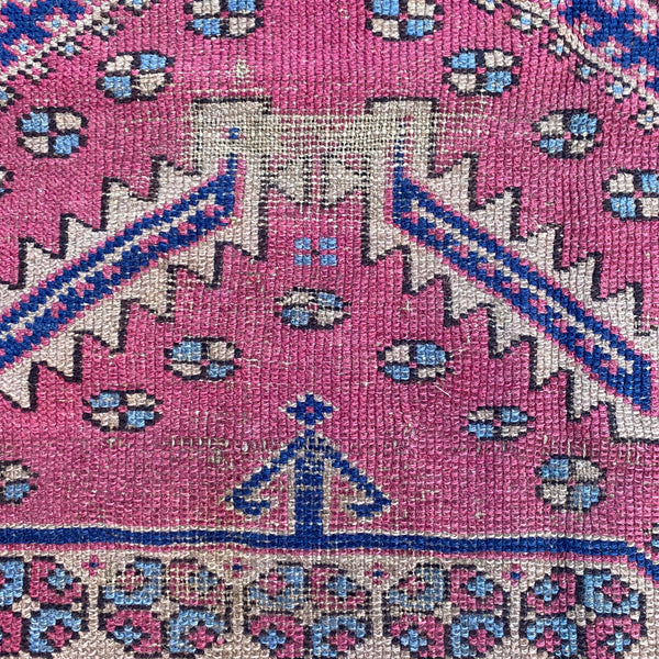 Vintage Rug, 3' 1 x 3' 10 Purple