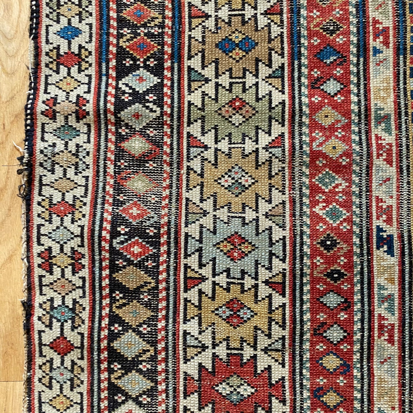 Caucasian Kuba Rug, 3' 5 x 5' Antique Blue