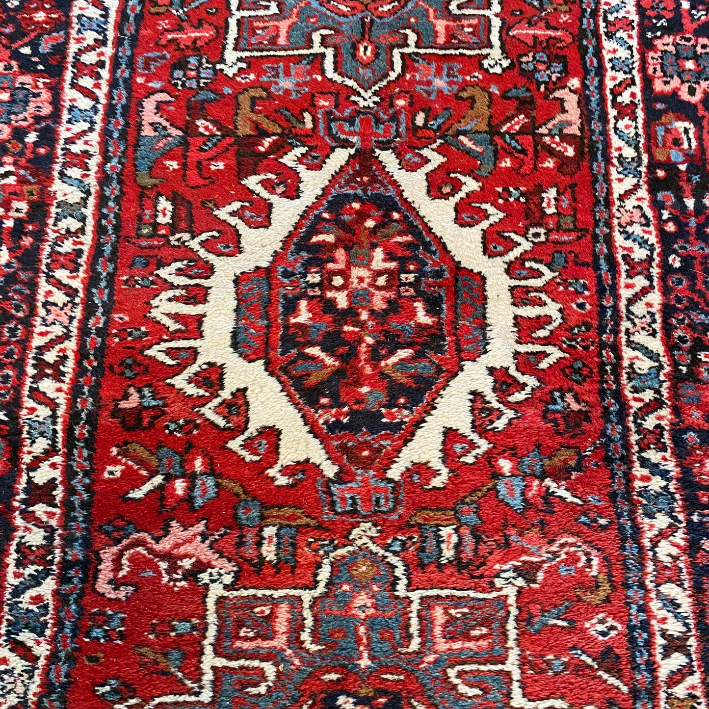 Vintage Rug, 3' 7 x 5' Red