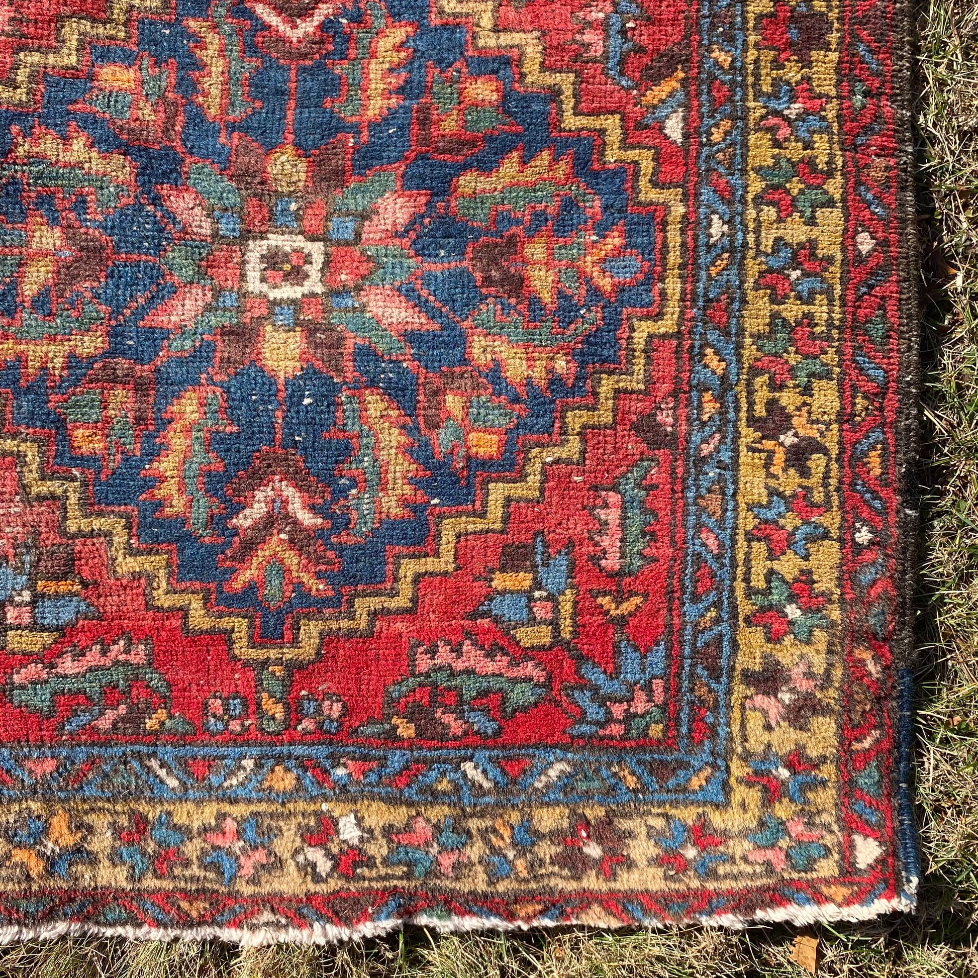 Persian Rug Runner, 2' 11 x 10' 10 Red Vintage - Jessie's Oriental Rugs