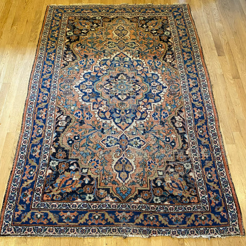 Vintage Rug, 4' 3 x 6' 4 Soft Orange