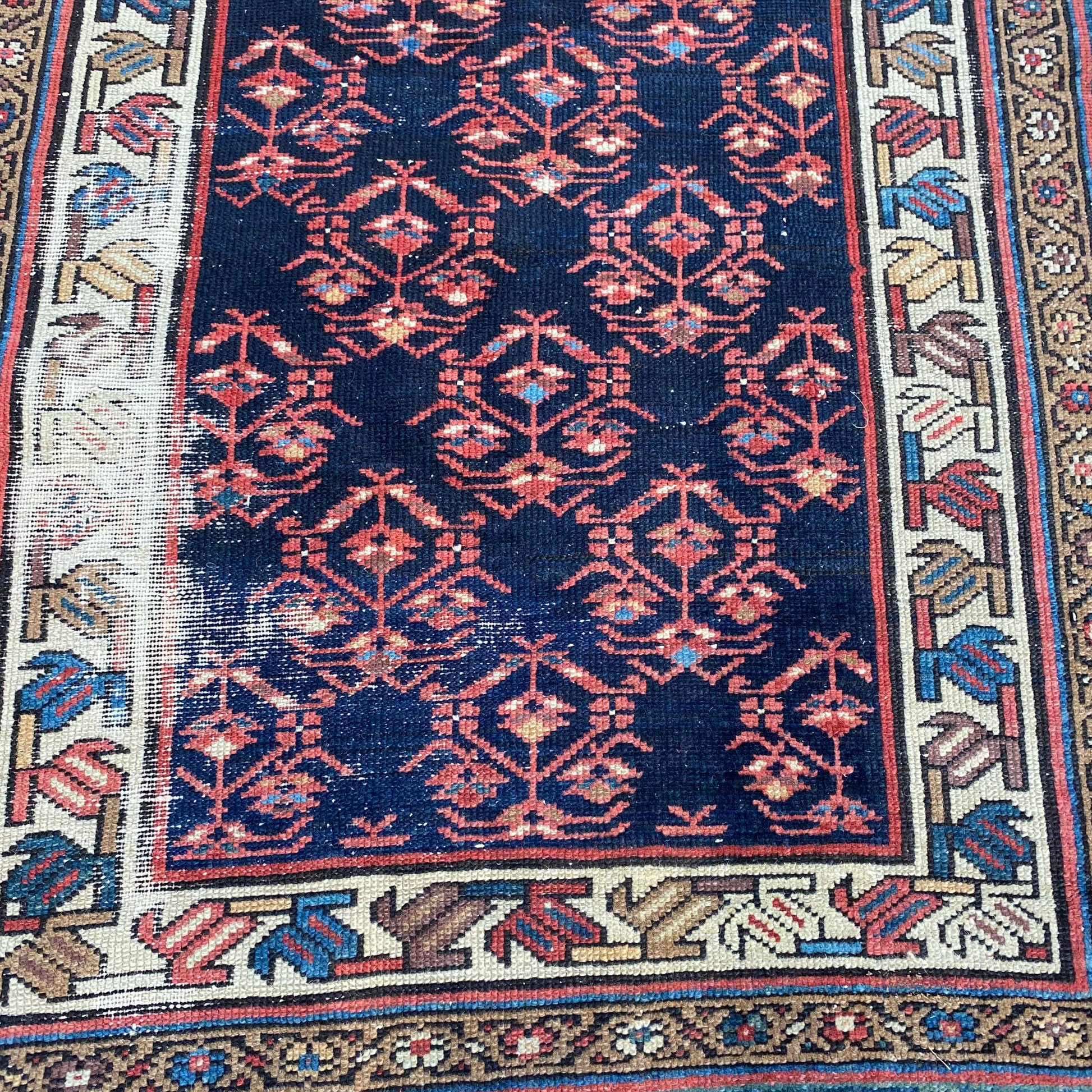 Vintage Rug, 3' 2 x 4' 11 Blue - Jessie's Oriental Rugs