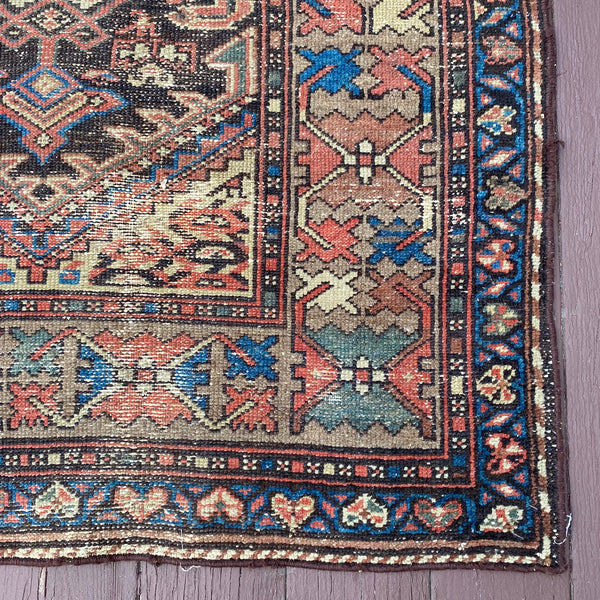 Vintage Rug, 3' 7 x 6' 9 Brown