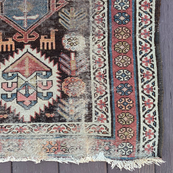 Antique Rug, 2' 10 x 6' 7 Brown