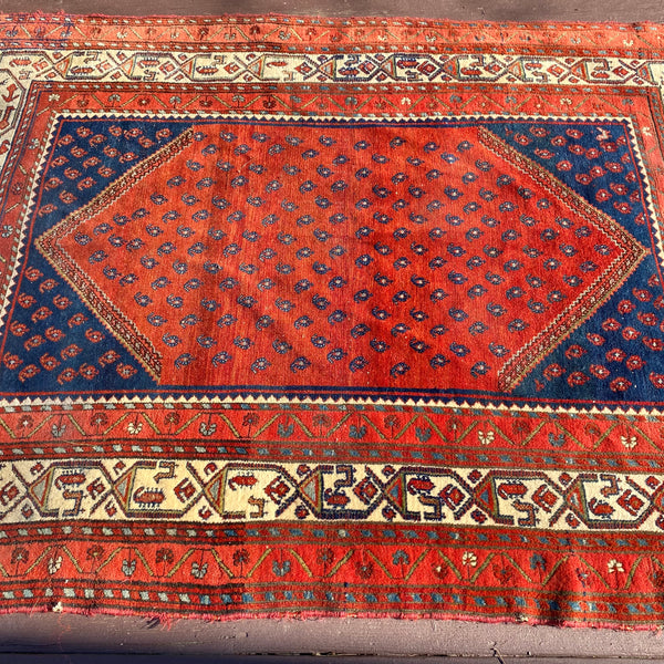 Vintage Rug, 4' 10 x 6' 5 Red