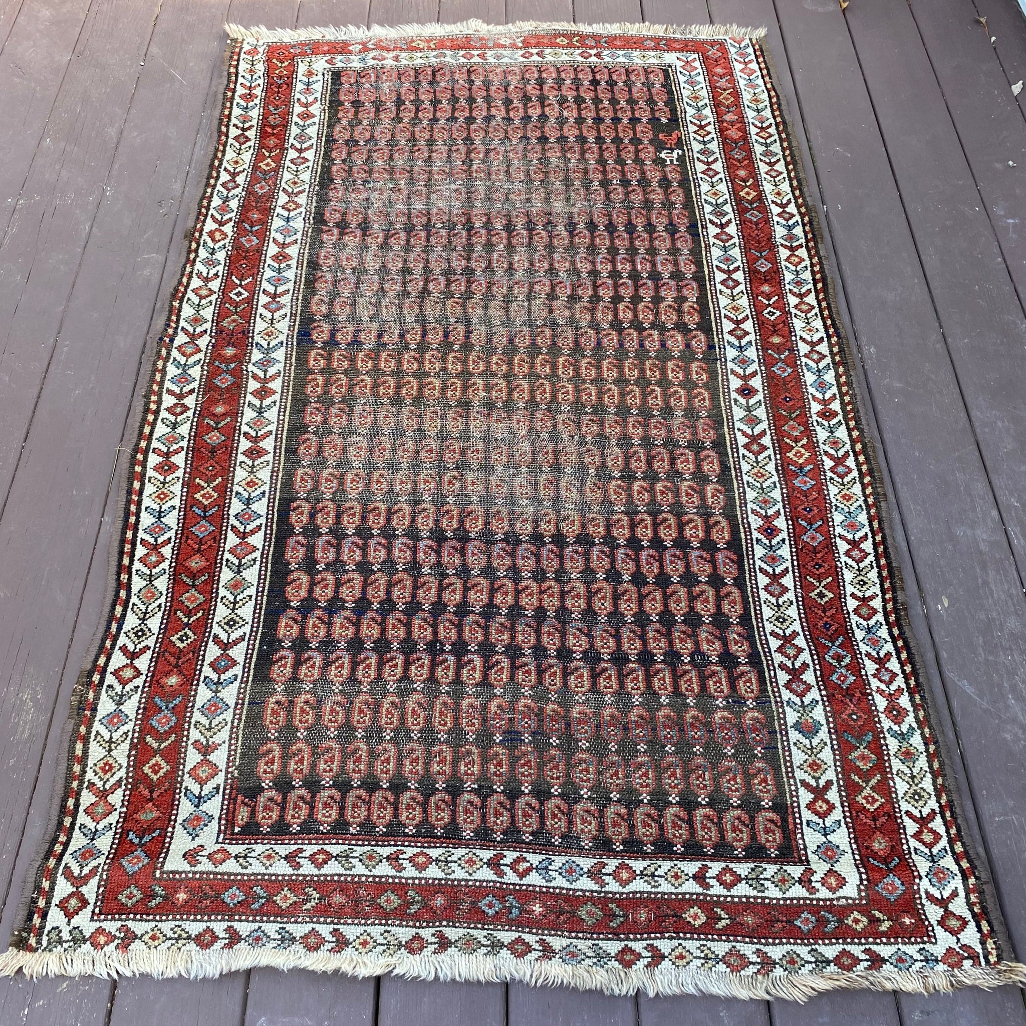 Vintage Rug, 3' 8 x 6' Brown