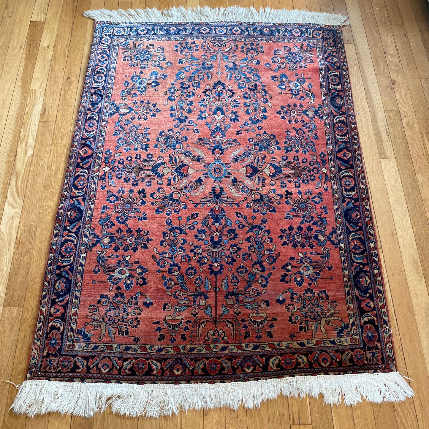Vintage Rug, 3' 5 x 5' 2 Pink